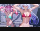 【MMD】ビキニのハクさんテトさんでMagnet