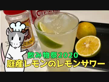 【飲み物祭2020】自家製レモンのレモンサワー 作ってみた