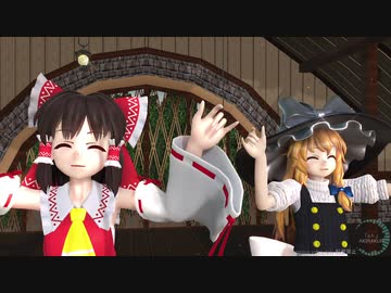 【東方MMD】霊夢と魔理沙（schwarz式）で「p.h.」sdPBR190b_1080P