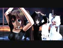 【MMD】被害妄想携帯女子(笑)／白組ｖｓ黒組でキメてもらいました！！