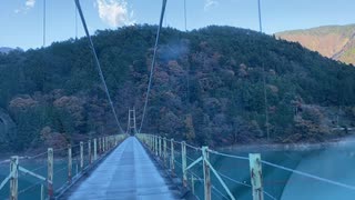 【吊り橋】井川大橋　渡ってみた【車で渡れる】