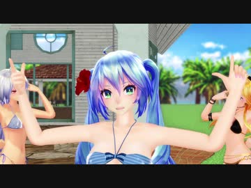 【MMD】Tda水着で気まぐれメルシィ(リメイク)