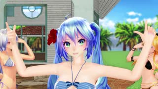 【MMD】Tda水着で気まぐれメルシィ(リメイク)