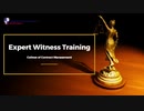 Expert Witness Training