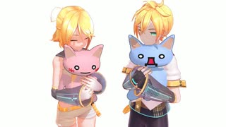 【リン×レン】暇つぶし【ギコとしぃの似付け差】｛MMDトークロイド｝