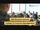 HND Business Lecturer