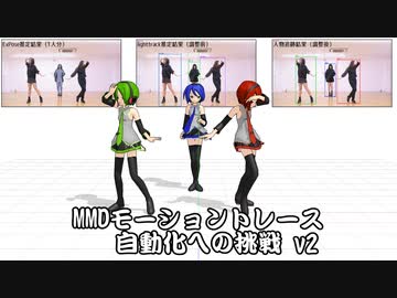 MMDモーショントレース自動化への挑戦【ver2.00】【MMD杯ZERO3参加動画】