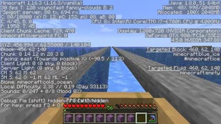 【Minecraft】マイクラ青氷で3000マス高速移動