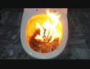 マッチをトイレに流してみた