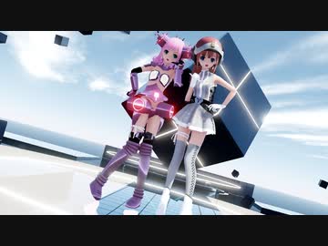 【MMD杯ZERO3参加動画】らぶ式Coco・Sayaで『ハッピーシンセサイザ』1080p