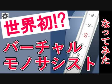 【定規】世界初のバーチャルモノサシストになってみた【作って演奏してみた】【くろっく】