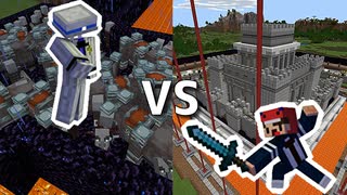 【マインクラフト】鉄壁の城　VS　最強MOB軍団