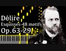 【アルカン】48のモチーフ集ーエスキス第3巻第29番 - 熱狂 - Op.63-29 -【Synthesia/Alkan/Délire/Esquisses-48 motifs】