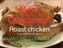 家族で時事放談ｗ　114日　メリークリスマス！！　Merry Christmas !　ローストチキン作った、隣の　SALVATORE CUOMO & BAR　からMARGARITA PIZZA出前。