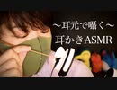 耳元で優しく耳かき/タメ口で囁きながら【Okano's ASMR】