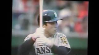 1990開幕戦　中村阪神初陣　広島東洋カープ秋村謙広　清川栄治VS阪神タイガース中西清起　広島市民球場