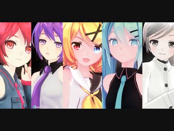 【MMD杯ZERO3参加動画】MMD初心者がちゃっかり参加で【一騎当千】【VOCALOID・UTAU：初音ミク・鏡音リン・雪歌ユフ・重音テト・唄音ウタ】