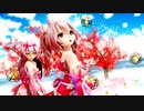 MMD【劣等上等】Tda式 巡音ルカ 重音テト kimono style【Ray】【N3】