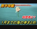 あつまれどうぶつの森　１月までの海の幸まとめ！（南半球編）早めに捕っておきましょう！　【あつ森】