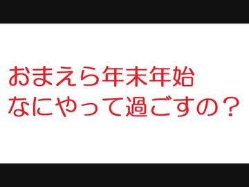 2ch おまえら年末年始 なにやって過ごすの Nicozon