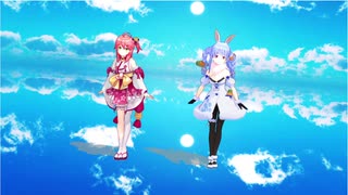【MMD】みこぺこ　ハッピーシンセサイザー