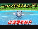ポケモンピカブイ　ニョロゾを捕まえる方法！出現場所紹介！図鑑コンプへの道！　【ポケットモンスター Let's Go! ピカチュウ・イーブイ】
