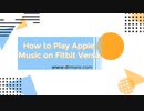 Play Apple Music on Fitbit Versa - Best Way