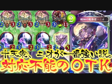 【朗報】十天衆、ニオが最強かもしれない。ガチでこれに対応できるリーダーいるかしら？〝繊細の魔奏者・ニオ〟解放奥義コントロールOTKネクロマンサー【 Shadowverse シャドウバース 】