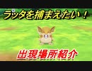ポケモンピカブイ　ラッタを捕まえる方法！出現場所紹介！図鑑コンプへの道！　【ポケットモンスター Let's Go! ピカチュウ・イーブイ】
