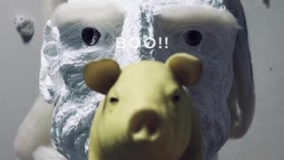 黄色いブタ