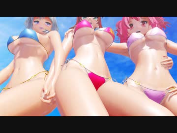 【東方MMD】咲夜・美鈴・小町でSTEP【MMD杯ZERO3参加動画】