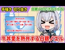 【手描きホロライブ】牛丼愛を熱弁する白銀ノエル団長【切り抜き漫画】