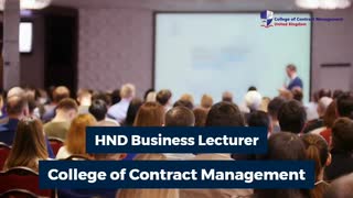 HND Business Lecturer