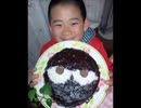 のまさんち「【サトシの誕生日】バースデーケーキ＼(≧∀≦)／シマいリス手作り♪」