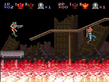 【転載TAS】魂斗羅スピリッツ "2人プレイ" in 12:37.04