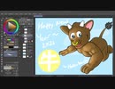 【SPEED PAINT】明けまして2021年の牛くん「CSP PRO」