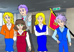 バートン家全員集合　デジタルイラスト制作中継