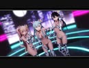 【MMD艦これ】榛名・鈴谷・村雨で「ライアーダンス」【牛柄水着Ver】