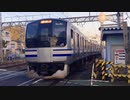 E217系Y-101編成 逗子駅付近踏切通過