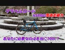 シャーベット状の道をグラベルロードで遊んでみた