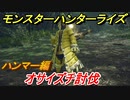 モンスターハンターライズ　ハンマーの操作性は！？オサイズチ討伐編　【ＭＨＲ】