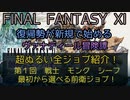 【FF11】超ぬるい全ジョブ紹介！第一回　戦士　モンク　シーフ