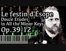 【アルカン】全ての短調による12の練習曲第12番 - イソップの饗宴 - Op.39-12 -【Synthesia/Alkan/Le festin d'Ésope/Douze études】