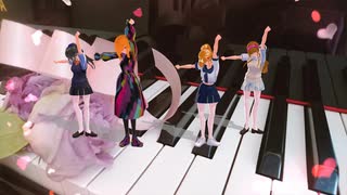 ［VRoid_MMD］私小説から飛び出たヒロインたち／ハッピーシンセサイザ（重音テト＆電圧空UTAUカバー）