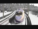 MMD鉄道で雪の500系新幹線