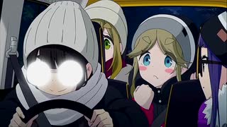 ゆるキャン△2期の車のシーンにスピード感のある音楽をつけてみた
