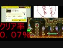 クリア率０．０７％の壁キックコース　マリオメーカー２　実況