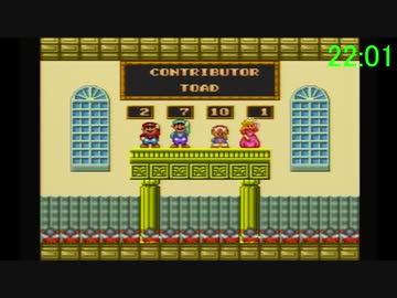 スーパーマリオUSAワープなしRTA 22:01