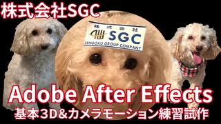 【adobe】After Effects 3Dカメラ練習試作