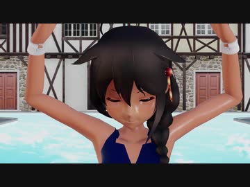【Ray-mmd】ボディスーツ時雨がOld Townで劣等上等